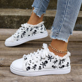 kamames HOTan and NEWn Foreign Trade Large Size Flat Bottom Graffiti Canvas Shoes Women's  New Ethnic Style Lazy Canvas Shoes Lightweight Sneakers