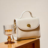 KAMAMES 2025 Premium first layer cowhide retro brown small square bag crossbody handbag small casual leather bag women's new model