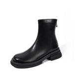 2025  Martin boots women's British style popular new velvet spring and autumn single boots thick-soled short boots elastic thin boots short boots