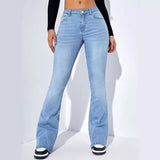 kamames Retro Women's Jeans HOT and NEW Cross Border Foreign Trade New Women's High Elastic Slim Jeans Women