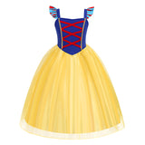 Kamames  European and American Princess Style Knitted Dress Long Princess Dress Beier Princess Cinderella Girl Princess Dress Snow White outside