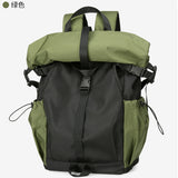 2025 Customized men's backpack fashion trend roll top expansion design high sense large capacity men's backpack