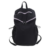 Backpack New Solid Color Simple Ultra-Light Skin-Friendly Backpack Good-looking Large Capacity Leisure Travel Outdoor Bag