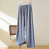 [Customized]  spring large size women's clothing fat mm elastic waist wide-leg pants high elastic meat-covering casual pants