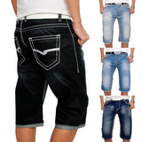 2025 2021 2025 new men's clothing summer casual fashion simple pleated pockets white flanged men's denim pants