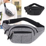 KAMAMES Multi-Functional Waist Bag Men's Canvas Exercise Running Clothes Mobile Phone Belt Bag Female Small Work Site Waterproof and Hard-Wearing