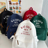 Summer New Backpack Ins Trendy Korean Style Male and Female Students Backpack Simple Large Capacity Junior and Middle School Students Schoolbag