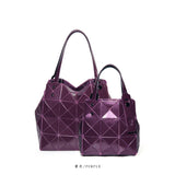 Fashion mini portable shoulder bag bucket bag original popular new diamond bag mirror geometric diamond hand bag