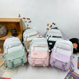 Cross-Border Wholesale Student Backpack Good-looking Simple All-Match Schoolbag Waterproof Large Capacity Mori Backpack Women