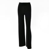 2025 eBay hot-selling  summer new straight-leg women's pants, sexy high-waisted solid-color casual sports trousers