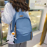 South Korea Schoolbag Female Ins Mori All-Match Backpack Korean Simple High School Junior High School Student Japanese Style Good-looking Backpack