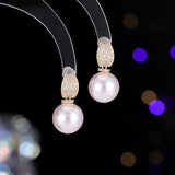 2025 S925 Silver Needle Light Luxury High-end Large Pearl Earrings Wholesale New Trendy Niche Design Temperament Versatile Earrings