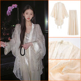Guofeng high-end heavy industry embroidery design top  spring embroidery piece cardigan jacket trousers set female N3089