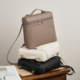 KAMAMES 2025 First layer cowhide shoulder bag women's popular new fashion piana backpack leather women's bag travel large-capacity schoolbag