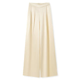 light luxury sexy sleeveless lace vest high waist slim wide leg trousers summer senior two-piece set N4003