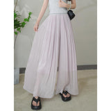 kamames Summer  New Fashion Wide-Leg Culottes Women's Design Korean Style Loose Slimming and All-Matching Casual Pants