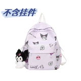 Summer New Schoolbag Sanrio Small Nylon Backpack Cute Cartoon Clow M Backpack Sweet Doll Bag