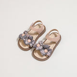 KAMAMES Free Shipping Girls' Bowknot Princess Sandals  Summer New Korean Style Soft Sole Shoes Children Open Toe Beach Shoes