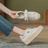 kamames Maxx Dissolved Shoes for Women  Popular Milk-in-Water Shoes Hidden Heel White Shoes Platform Canvas Shoes Board Shoes Fashion