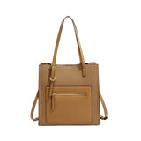 2025 Tote bag women's autumn and winter large-capacity shoulder bag high-end sense contrasting color Korean version handbag commuter tote bag