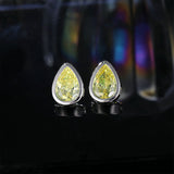 2025 popular new New exquisite water drop zircon earrings women's fashion temperament S925 silver needle versatile stud earrings wholesale