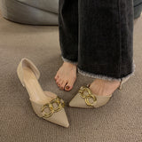 2025  Single shoes women's 2025 spring new women's shoes design sense niche bridesmaid shoes wedding shoes  pointed stiletto high heels