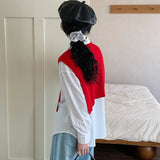 Factory direct sales white shirt women's long sleeves  spring clothing new medium and long loose top simple casual shirt