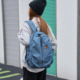 2025 New stylish and simple backpack large-capacity commuter travel portable men's and women's denim backpack