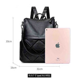 Women's Backpack  New Korean Style Trendy Women's Soft Leather Shoulder Multi-Purpose Shoulder Bag Simple Casual Travel Backpack