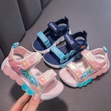 KAMAMES Children's Sandals  Summer New Soft Bottom Non-Slip Fashion Medium and Big Children Sports Casual Open Toe Beach Sandals