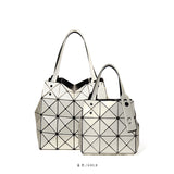 Fashion mini portable shoulder bag bucket bag original popular new diamond bag mirror geometric diamond hand bag