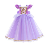 Kamames  European and American Princess Style Knitted Dress Long Princess Dress Beier Princess Cinderella Girl Princess Dress Snow White outside