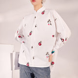 autumn new Chinese shirt women's high-end national style pullover jacquard embroidery design top women's MX011