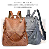 Women's Backpack  New Korean Style Trendy Women's Soft Leather Shoulder Multi-Purpose Shoulder Bag Simple Casual Travel Backpack