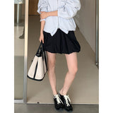 2025 THE MIND High Waist Skinny Bud Skirt 2025 Thirteen Lines Summer New Korean Version Simple Versatile Short Skirt T269