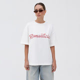 2025 Cross-border fashion round neck design sense letter loose short-sleeved T-shirt  summer simple trend brand versatile T-shirt