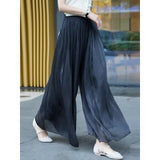 kamames Summer  New Fashion Wide-Leg Culottes Women's Design Korean Style Loose Slimming and All-Matching Casual Pants