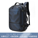 KAMAMES New Waterproof Derm Backpack Men's Printed Logo Large Capacity Scalable Travel Bag Multi-Functional Computer Backpack