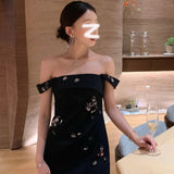 short design dress versatile pure desire style femininity age-reducing Popular style waist skirt M5018