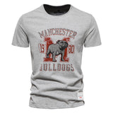 KAMAMES 2025 Clearance Treatment Summer Casual Printing Men's Short Sleeve T-Shirt Cotton Crew Neck Fashion Sports Breathable Pure Cotton Bottom Shirt