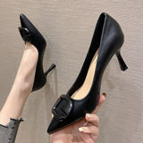2025 775-81 Fairy wind pointed head stiletto high heels Women's autumn new  high-heeled single shoes Professional work single shoes