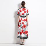 Gentle and light wind suit summer wear  new women's clothing elegant shirt skirt temperament socialite two-piece set