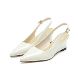 2025 5162-9 fairy wind empty slope heel high heels women 2025 summer new  temperament pointed single shoes women