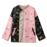 New autumn and winter new Chinese temperament unique jacquard color matching design sense wearing retro cotton jacket MX017