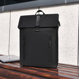 2025  large-capacity commuting computer backpack business commuting fashion roll-up men's casual backpack