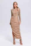 Kamames Oberta Cutout Sequin Maxi Dress