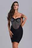 Kamames Peyton Rhineston Corset Bandage Dress