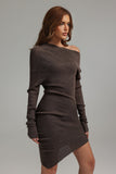 kamames Pola Off shoulder Knitted Dress