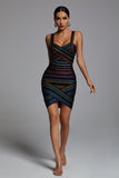 kamames Rainbow Bandage Dress