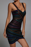 kamames Rainbow Bandage Dress